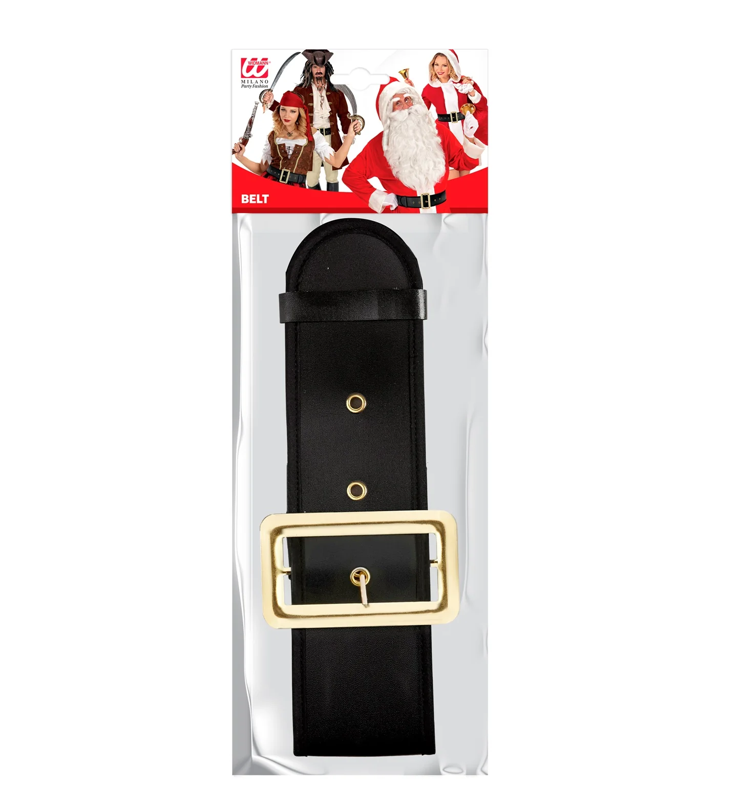 Kerstman riem lederlook zwart - Image 6