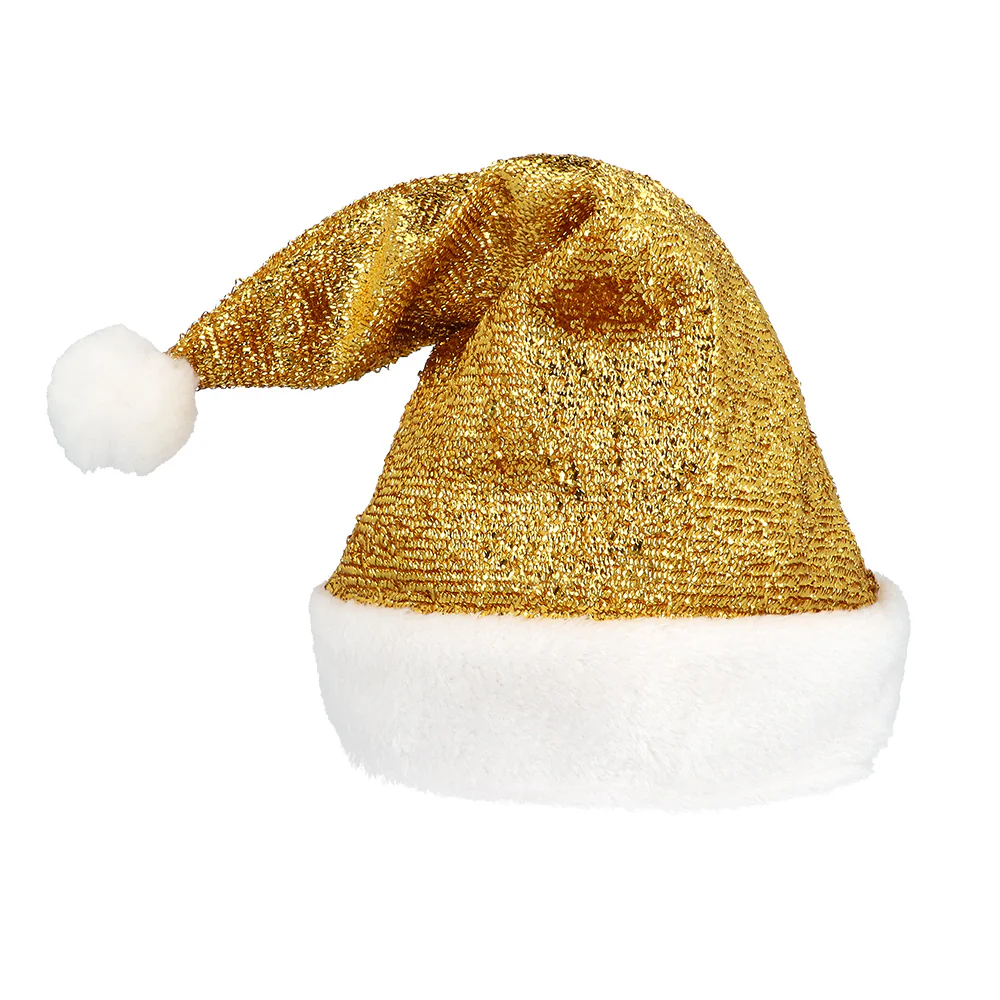 Kerstmuts glitter goud