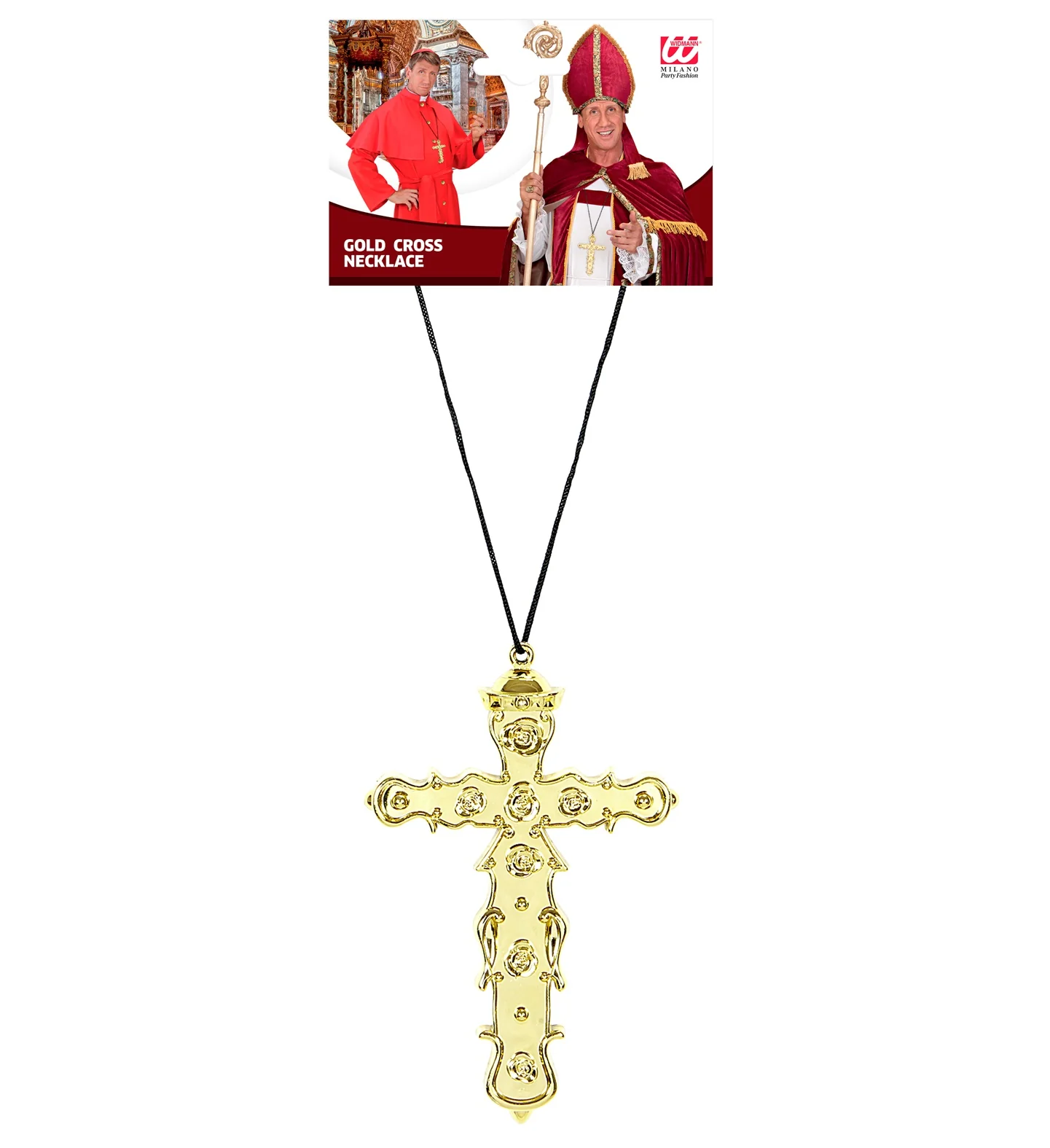 Ketting met Kruis, Goud - Image 4