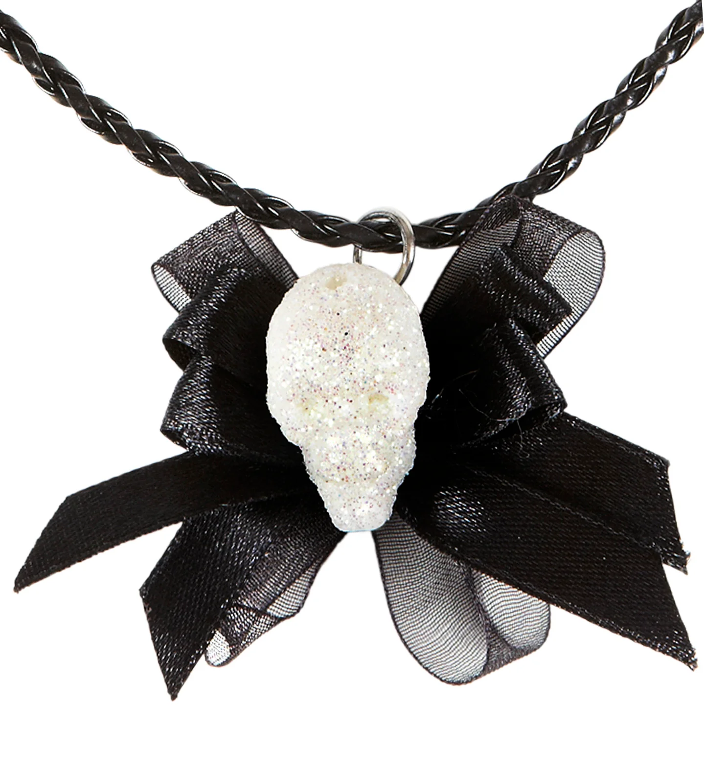 Ketting met glitter schedel - Image 2