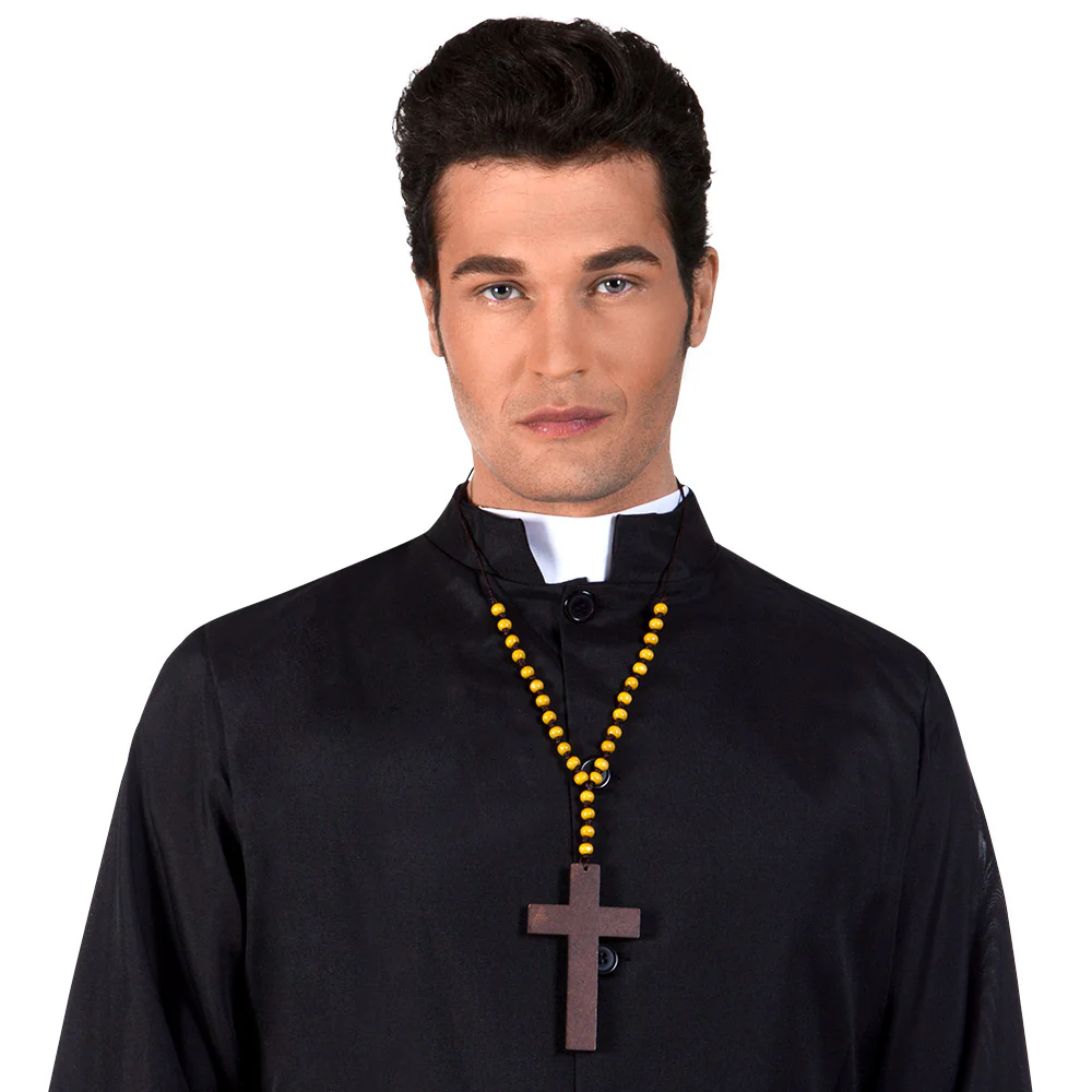 Ketting Priesterkruis hout - Image 2
