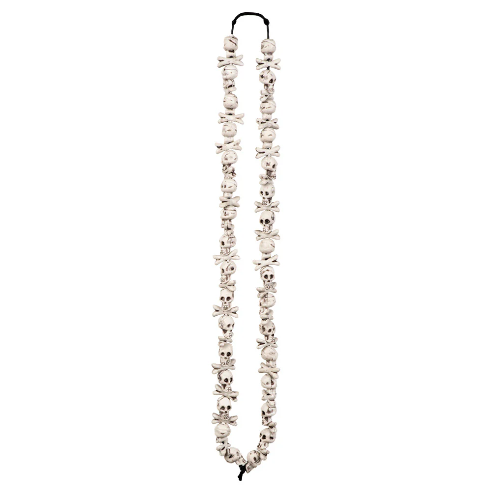 Ketting schedels en botten grotbewoner