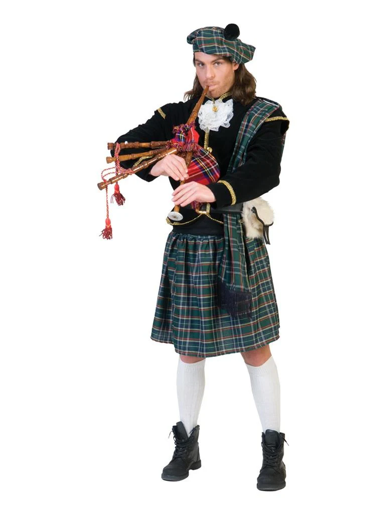 Schotse kilt groen geruit - Image 2