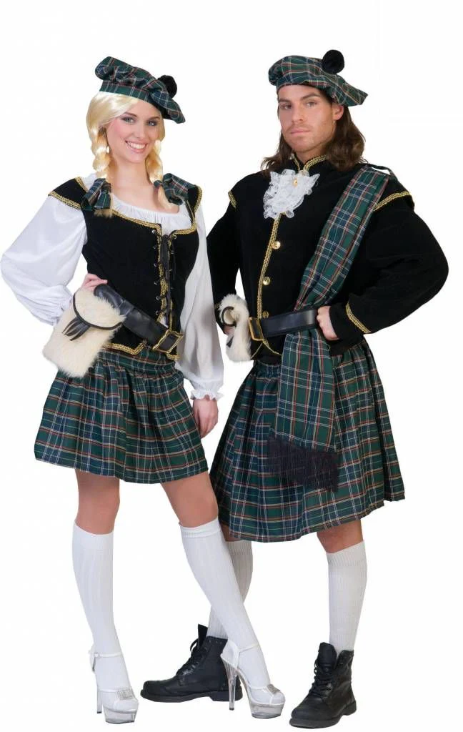 Schotse kilt groen geruit - Image 3