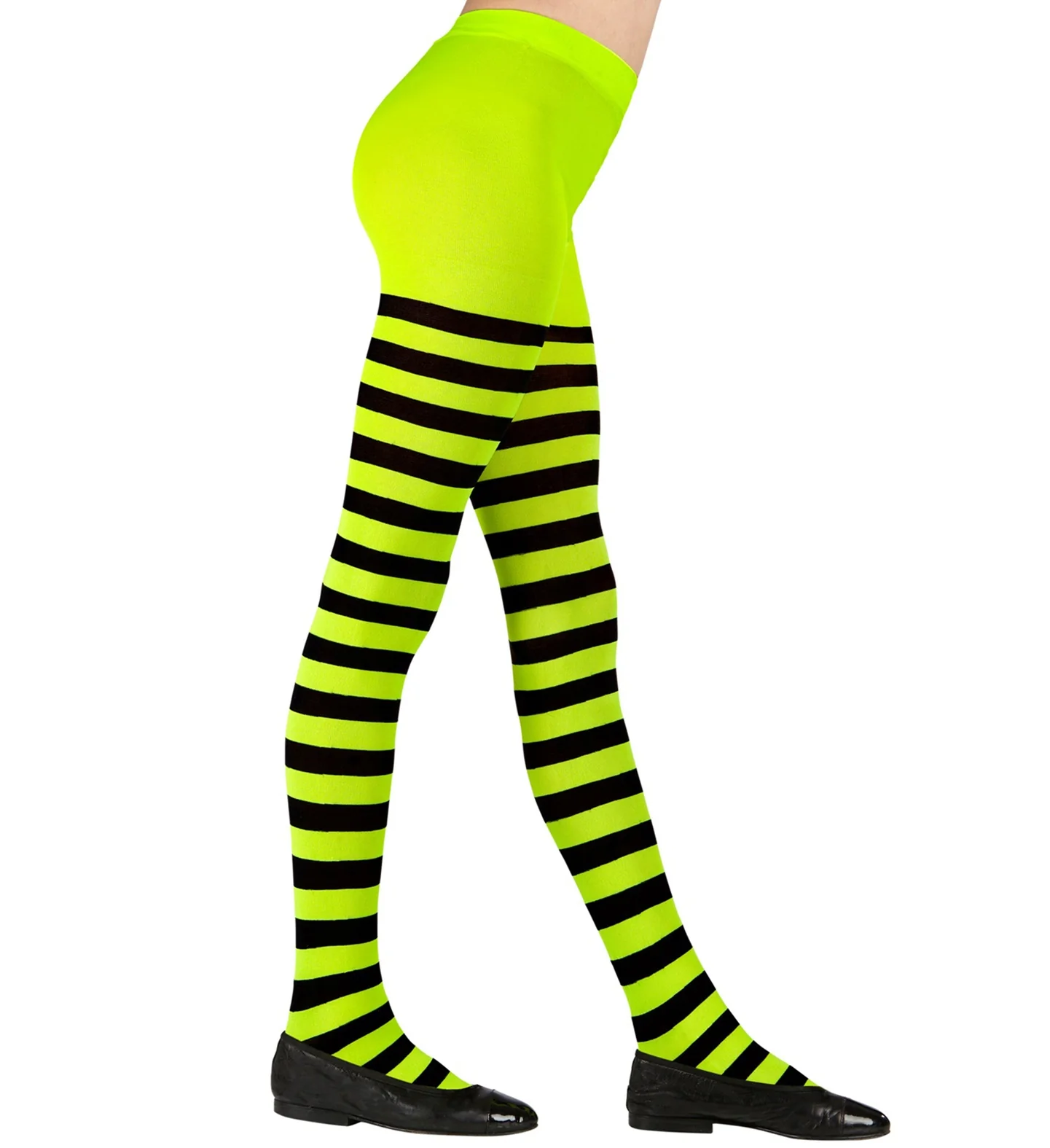 Panty zwart groen gestreept kinderen - Image 2