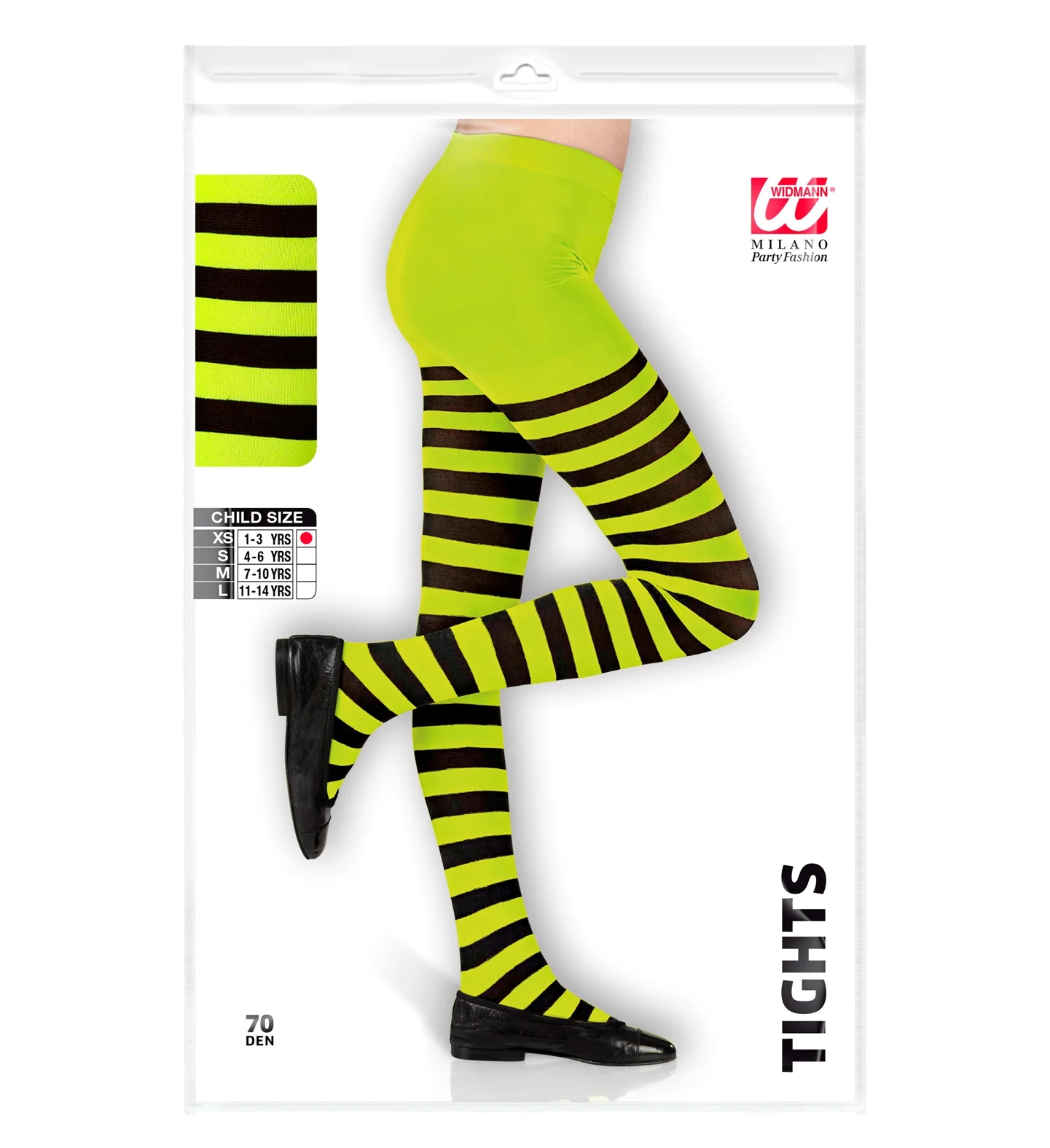 Panty zwart groen gestreept kinderen - Image 3