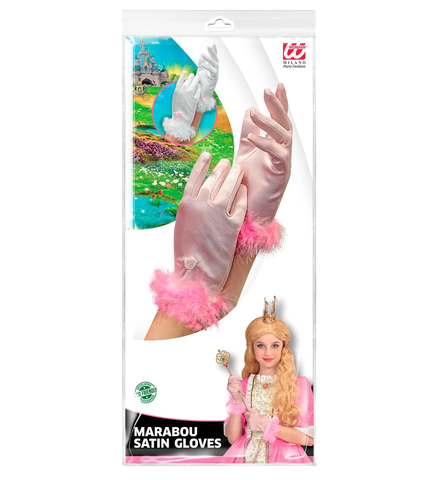 Handschoenen roze glamour kinderen - Image 2