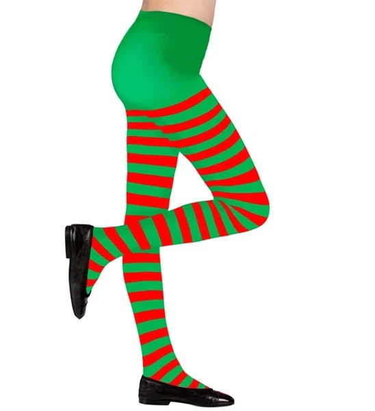 Kinderpanty gestreept groen/rood Elf - Image 3