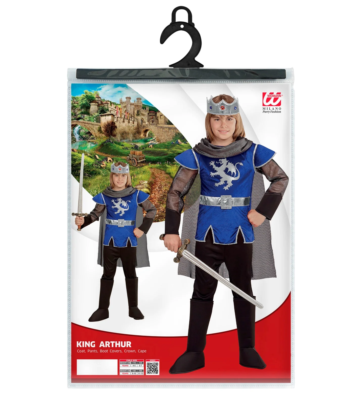 King Arthur kostuum blauw kinderen - Image 4