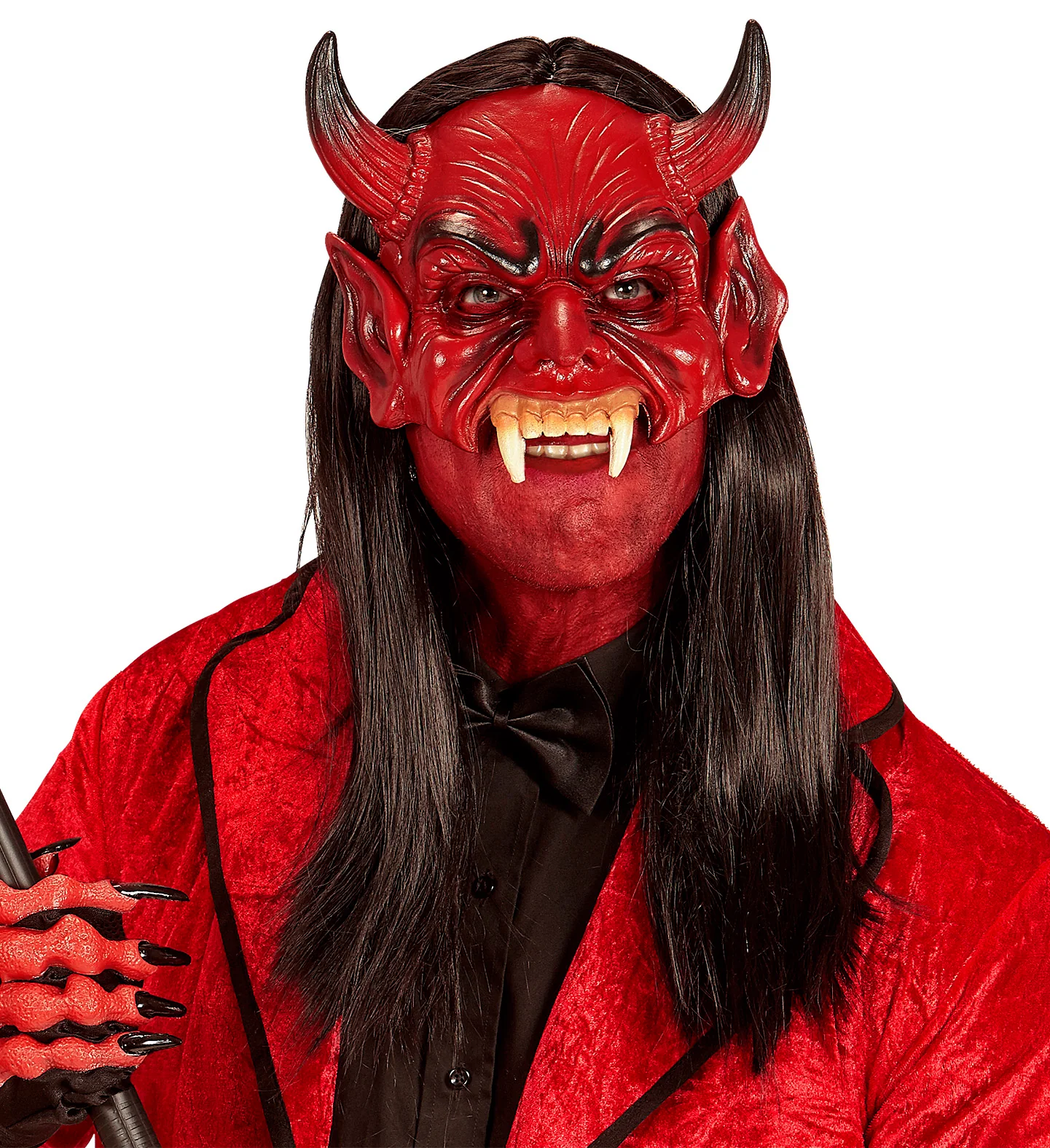 Kinloos masker duivel rood - Image 2