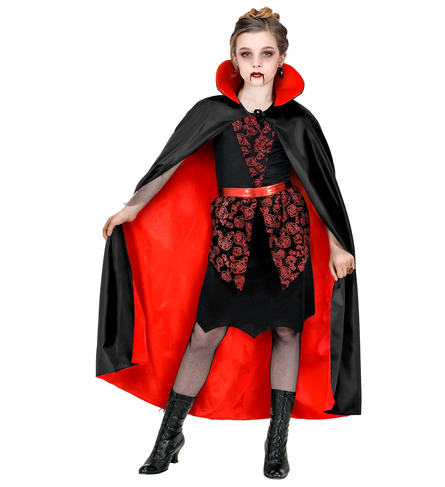 Vampier cape met rode binnenzijde - Image 2