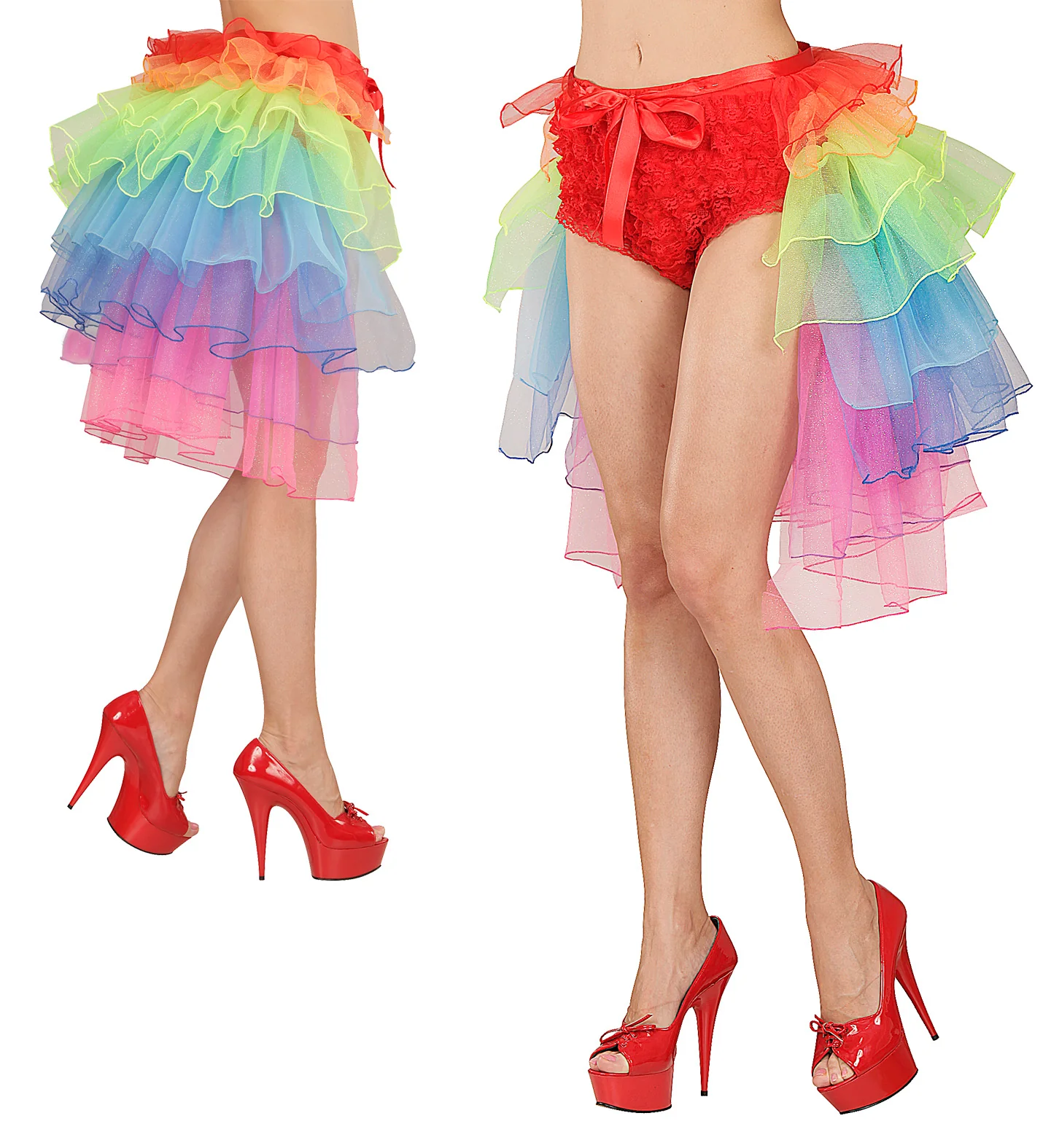 Kleurrijke omslag rok in regenboogkleuren - Image 4