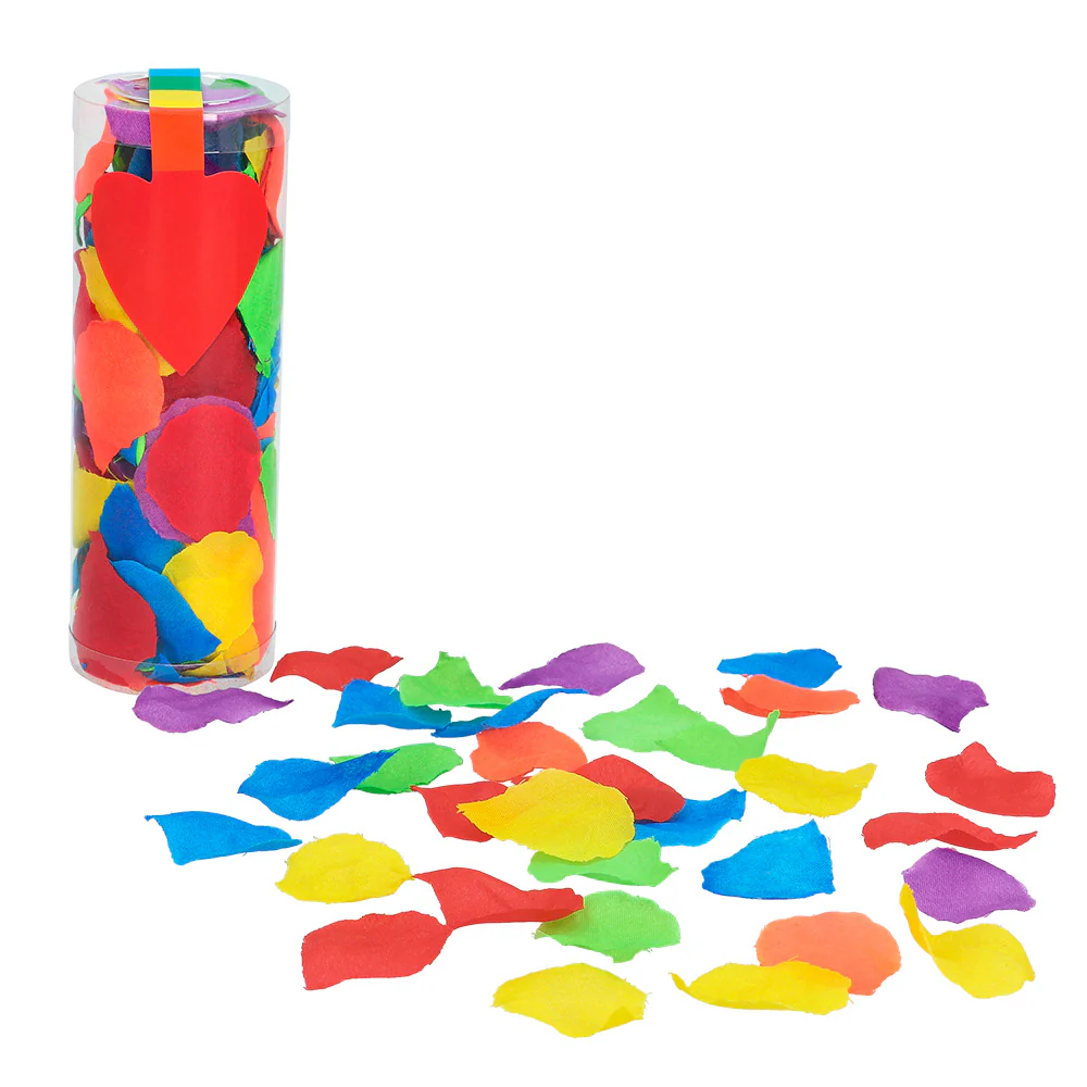 Koker rozenblaadjes regenboog - Image 2