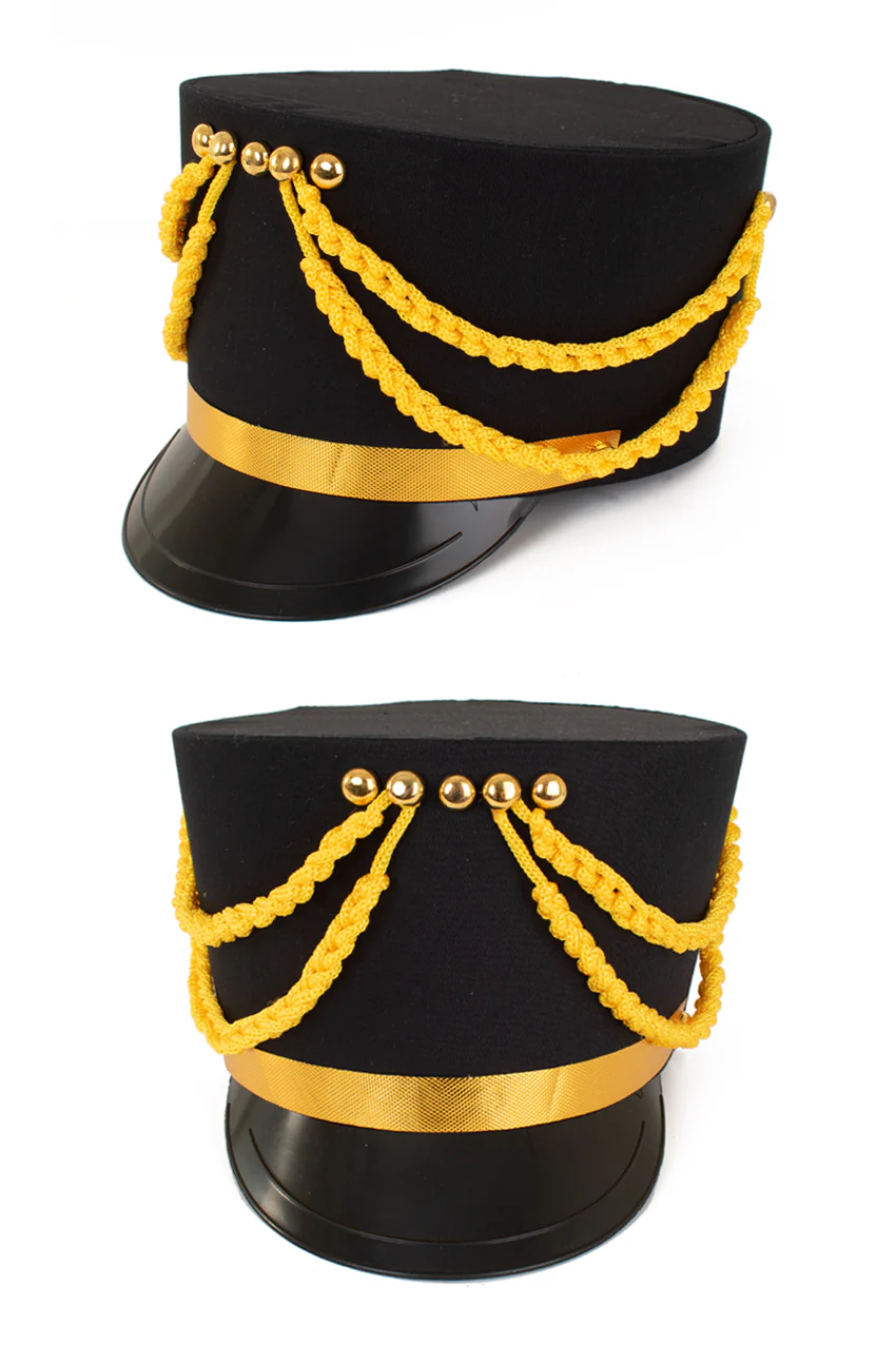 Kolbak fanfare hoed zwart met goud - Image 2