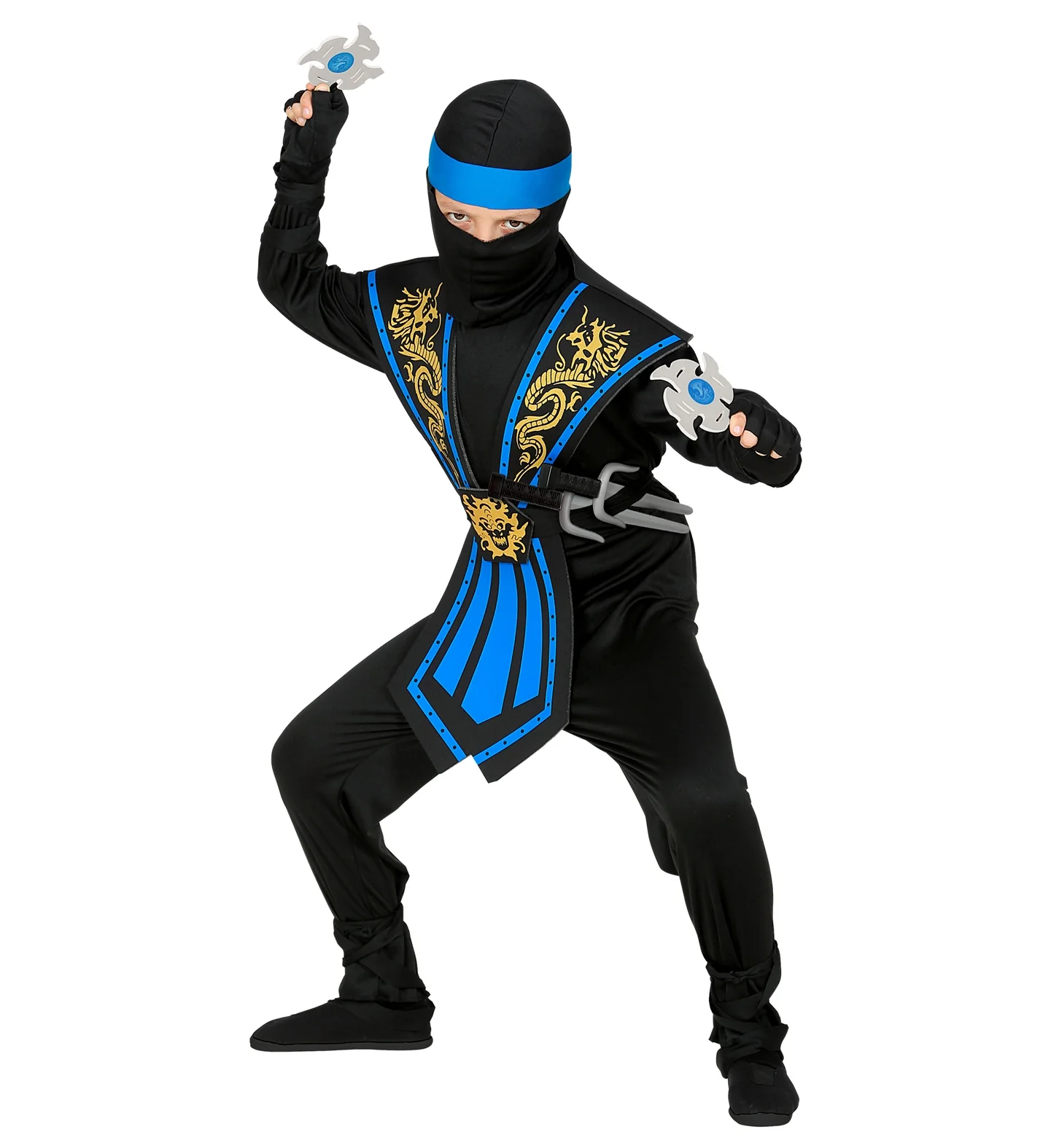 Ninja pak kinderen Kombat blauw - Image 3