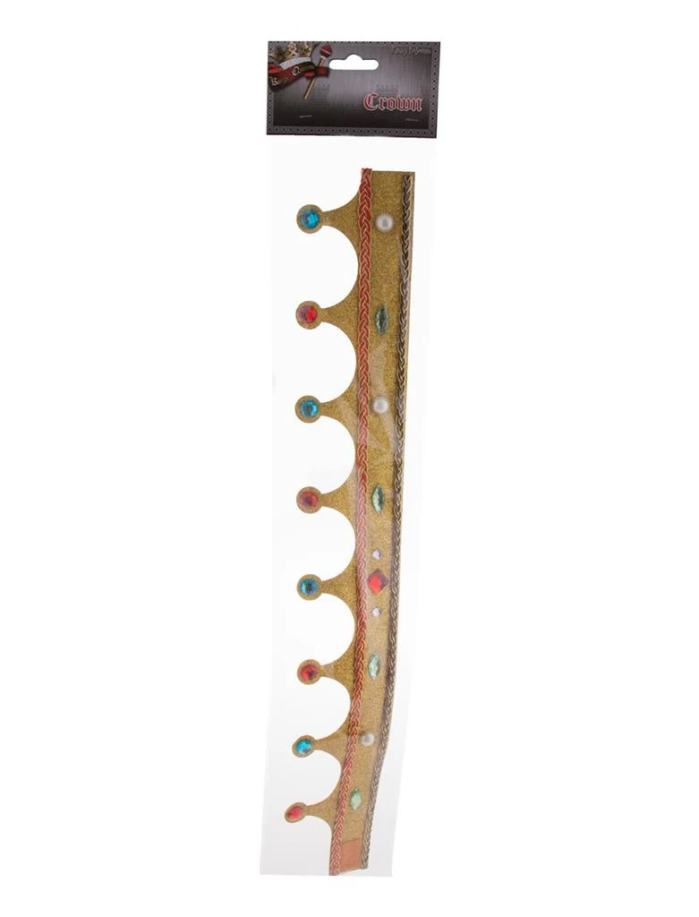 Koningskroon met glitter goud - Image 2