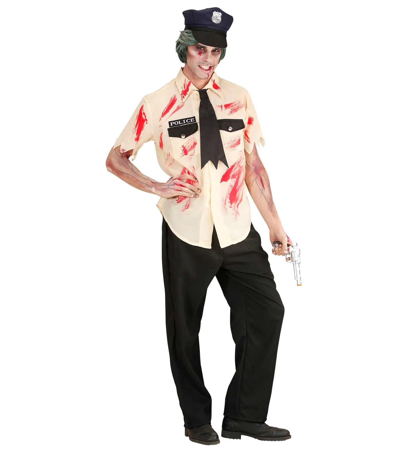 Zombie politieman pak Halloween - Image 3