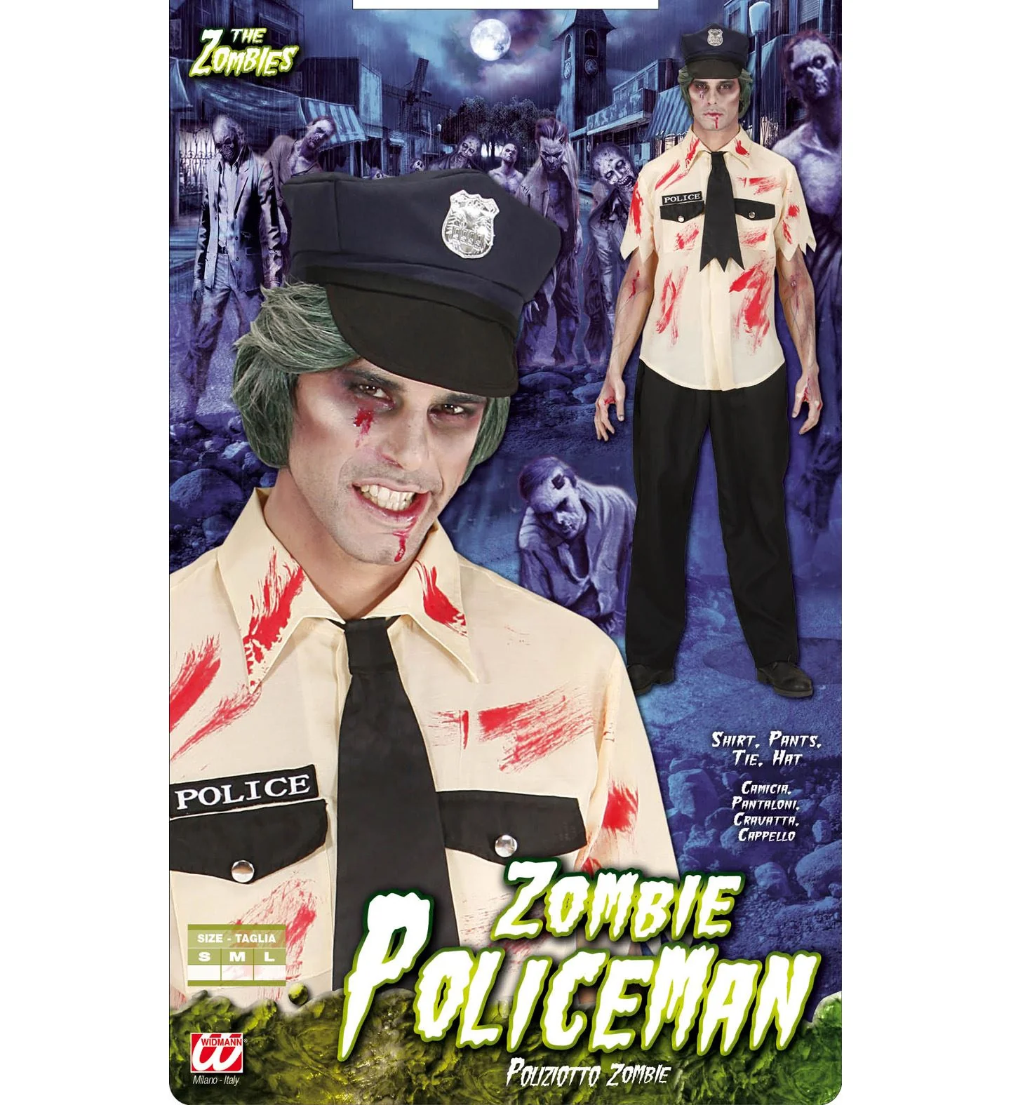 Zombie politieman pak Halloween - Image 4