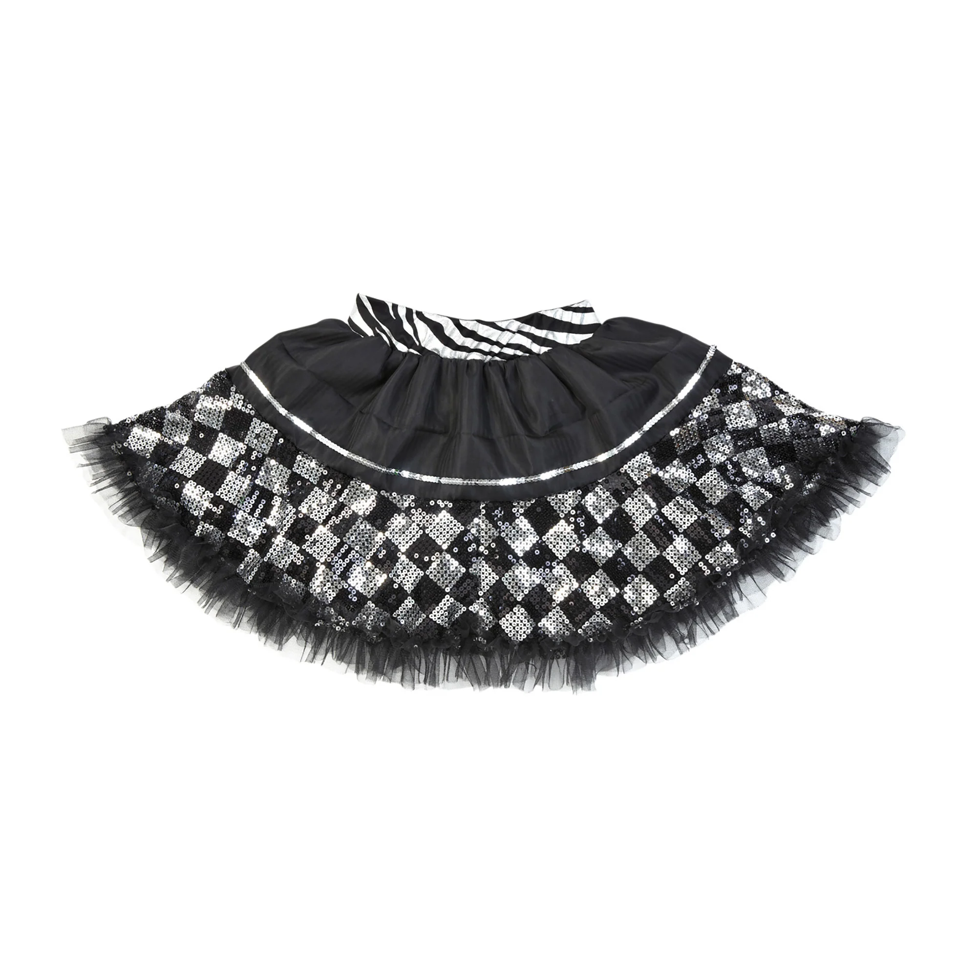 Zwarte tutu pailletten petticoat - Image 2