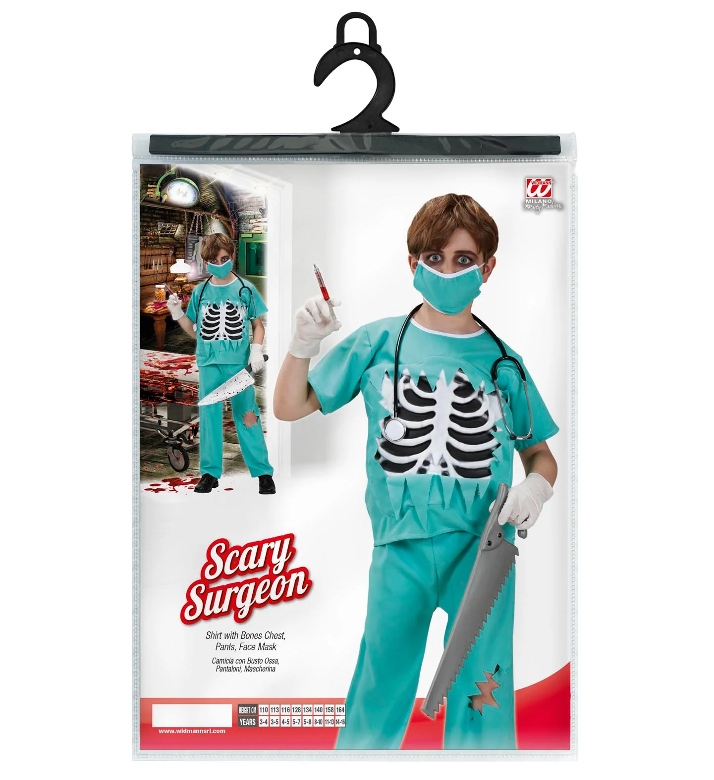 Chirurg kostuum bloederige zombie dokter kind - Image 3