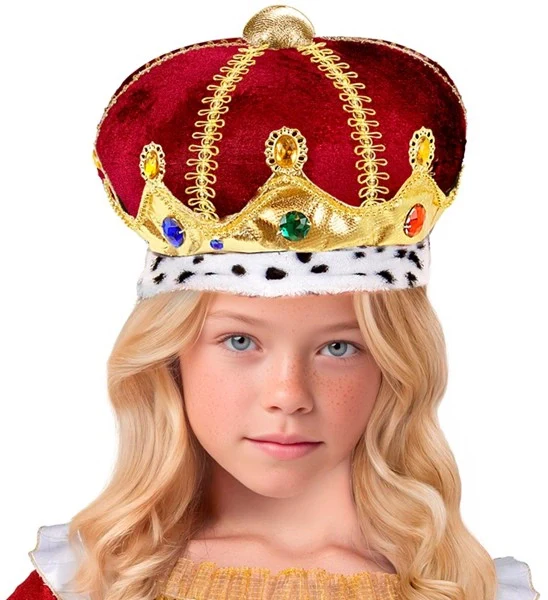 Kroon met edelstenen kind haarband Sanne