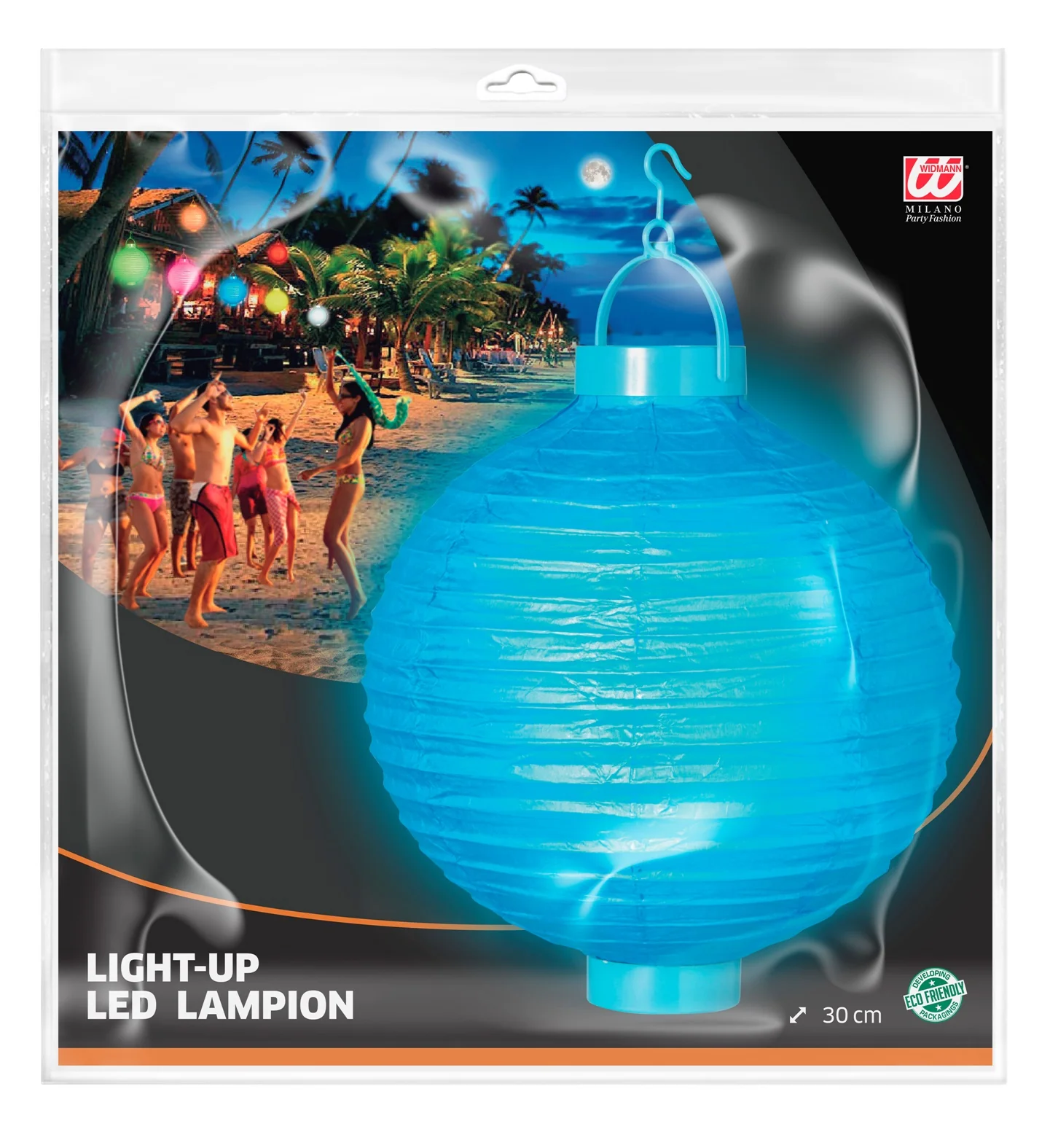 Lampion Met Licht 30Cm Blauw - Image 4