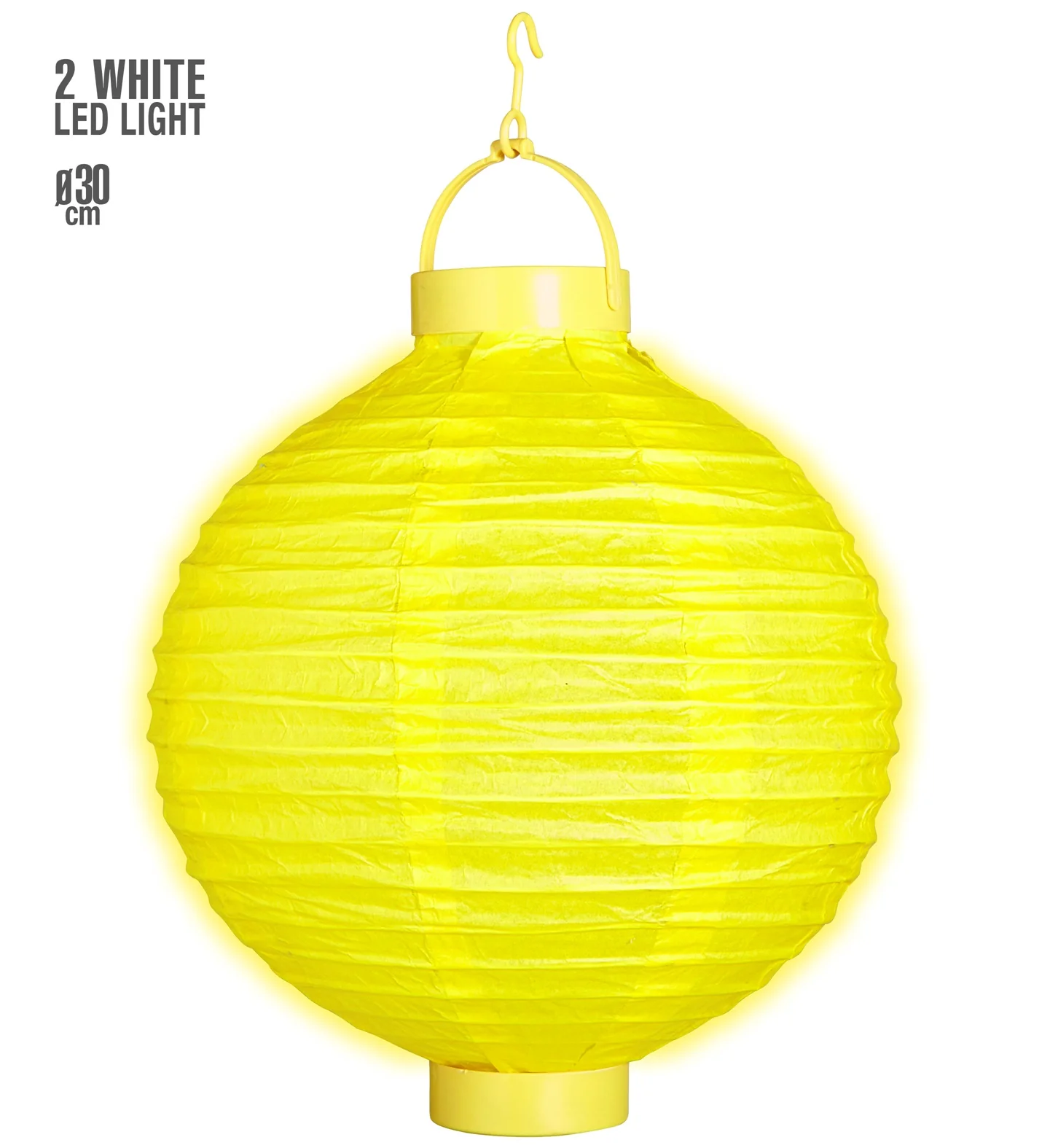 Lampion Met Licht 30Cm Geel - Image 3