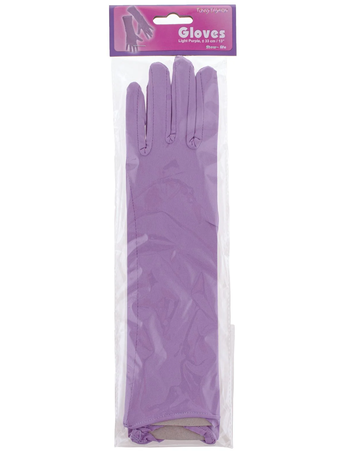 Lange handschoenen licht paars - Image 2