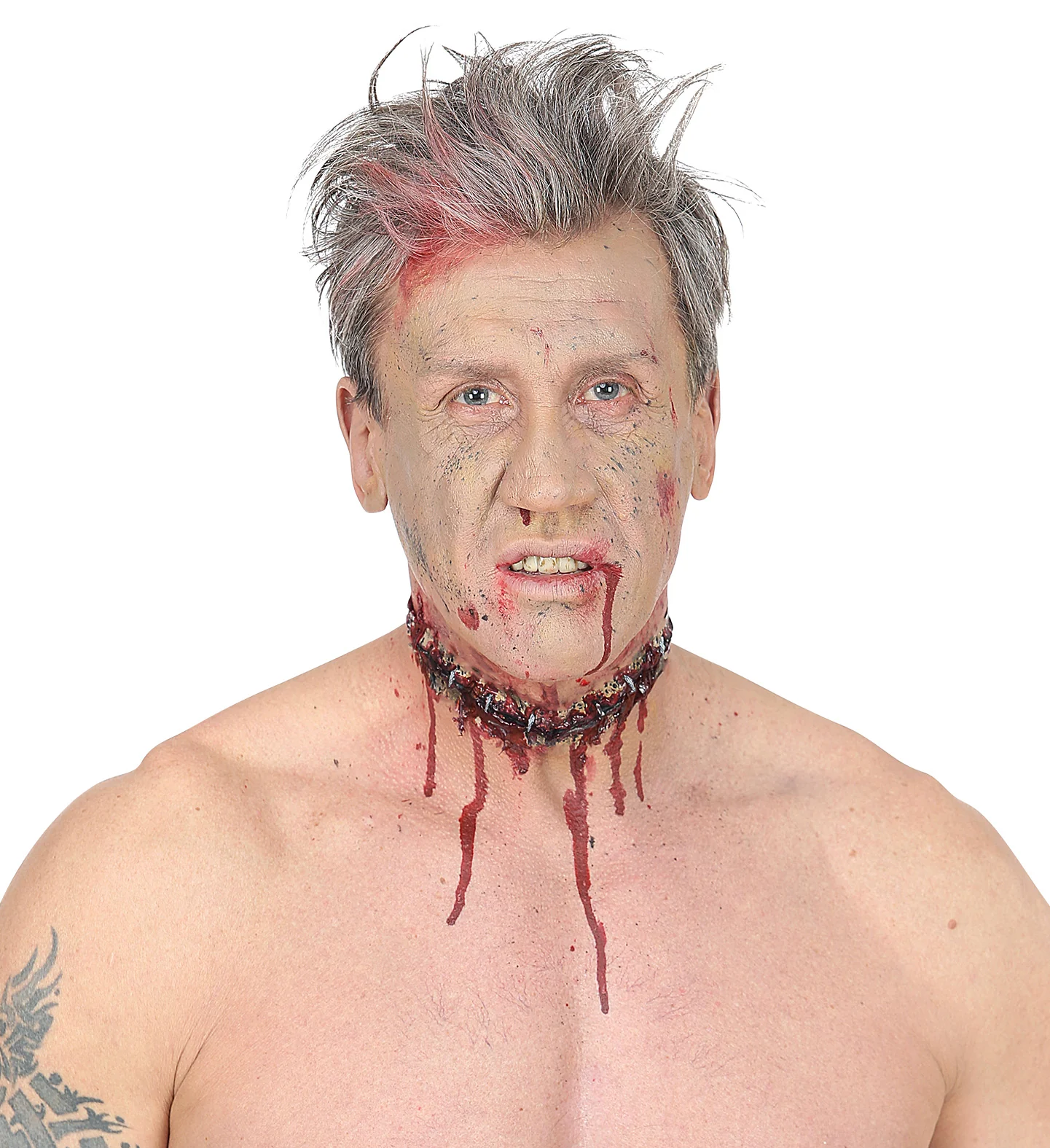 Latex grote open wond met nietjes - Image 3