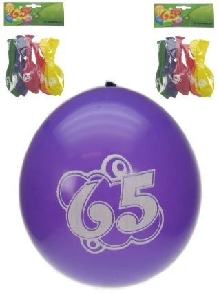Leeftijd ballonnen 65 jaar