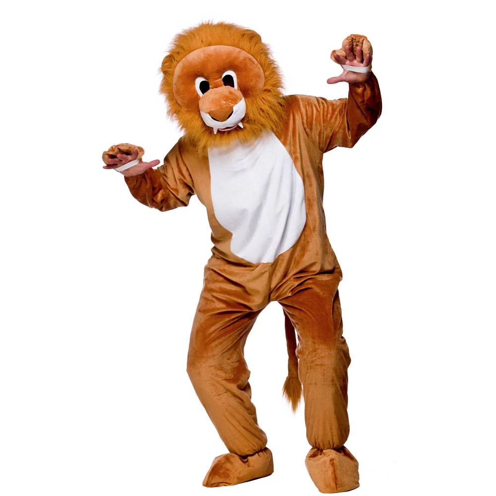 Leeuwen pak mascotte