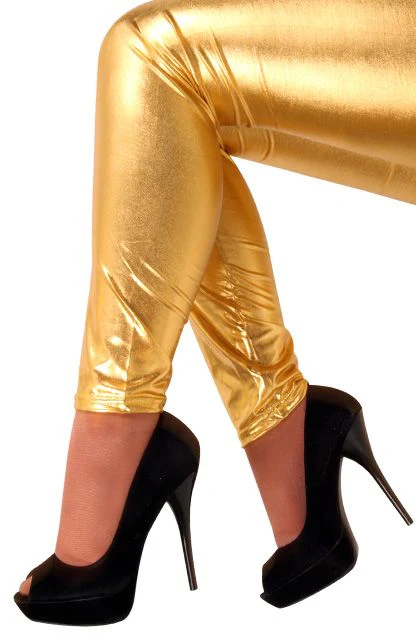 Legging Metallic goud