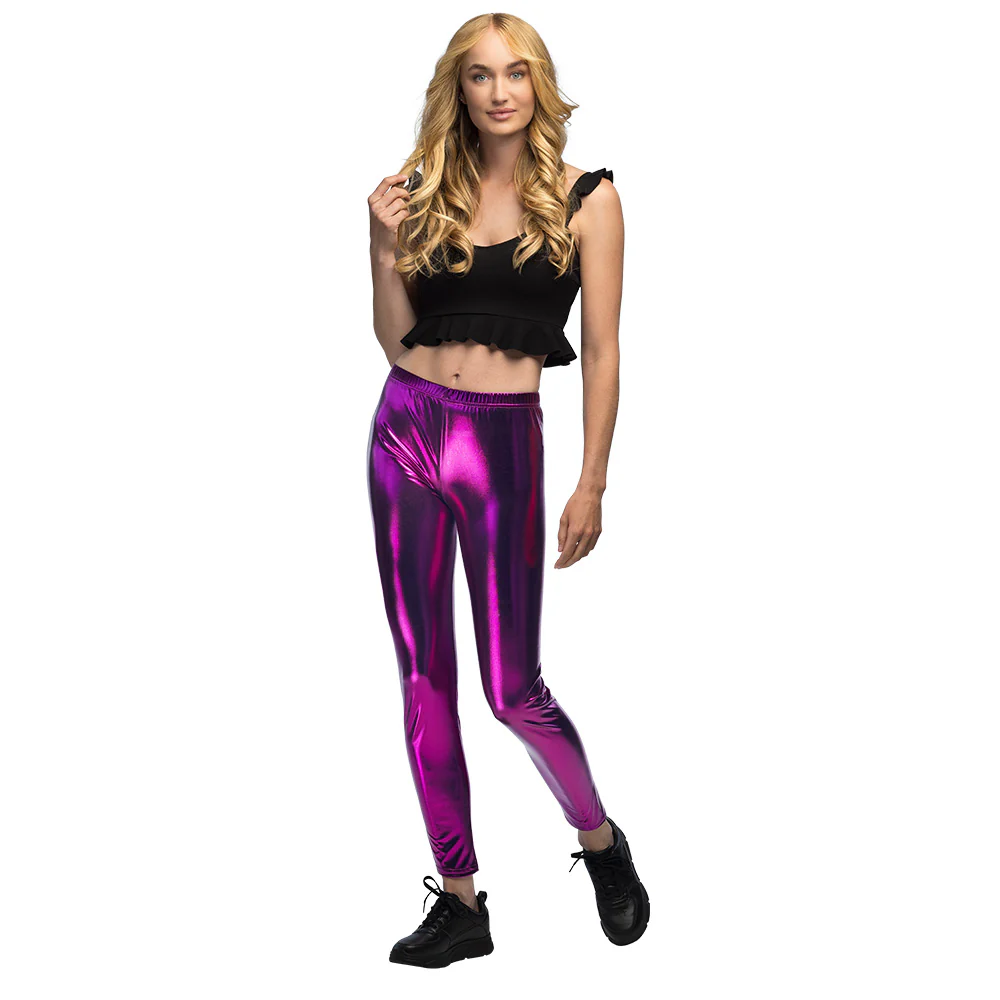 Legging Metallic paars - Image 2
