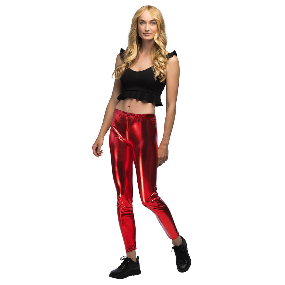 Legging Metallic rood - Image 2