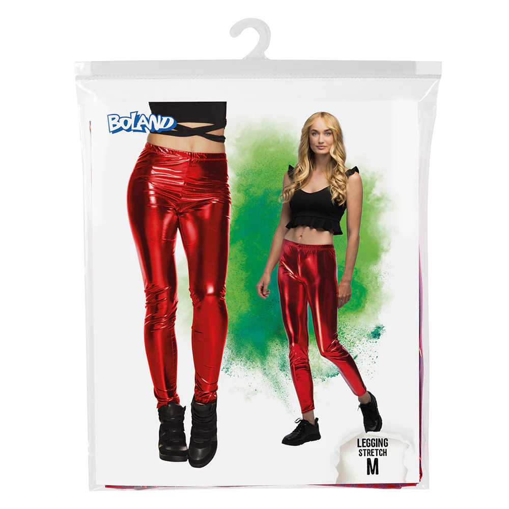 Legging Metallic rood - Image 4