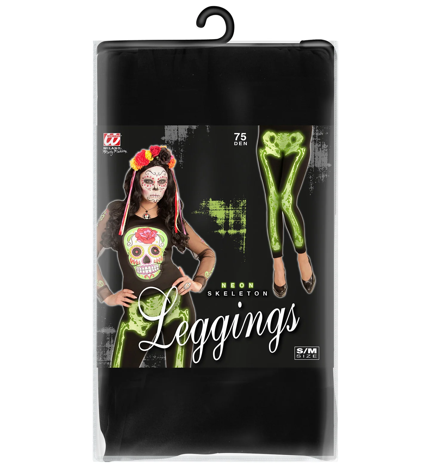 Legging skelet neon groen - Image 5