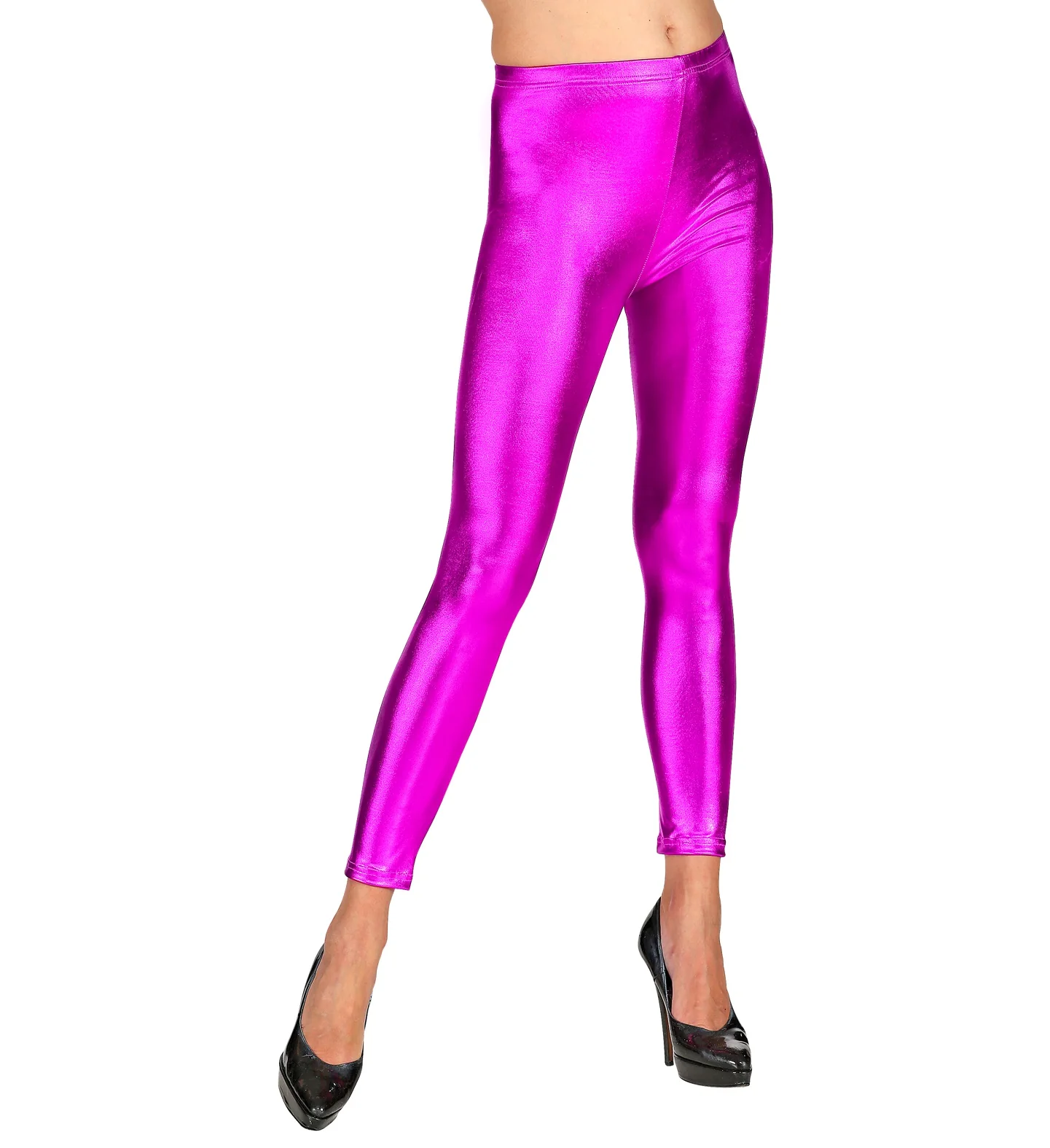 Legging metallic paars - Image 3