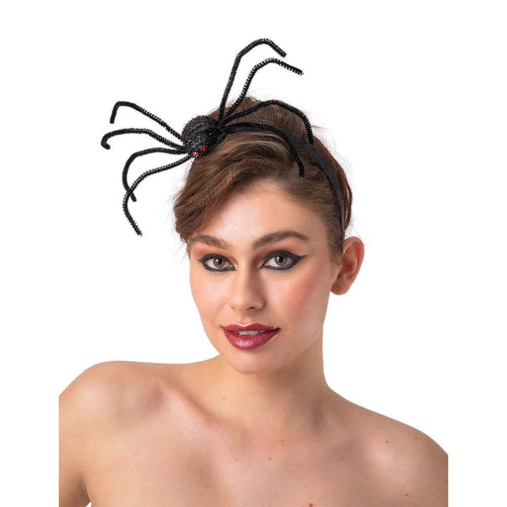 Leuk diadeem met grote spin