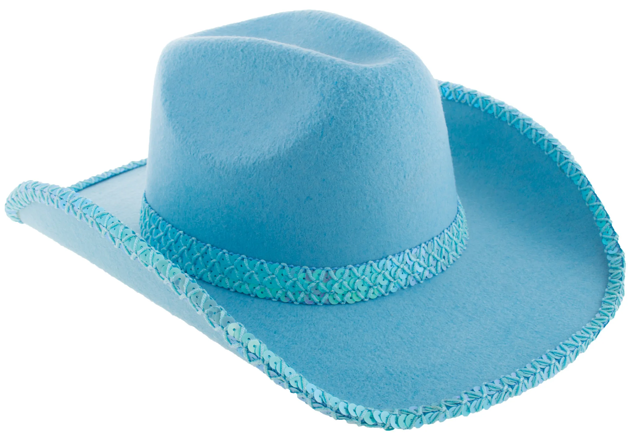 Blauwe cowgirl hoed Saar
