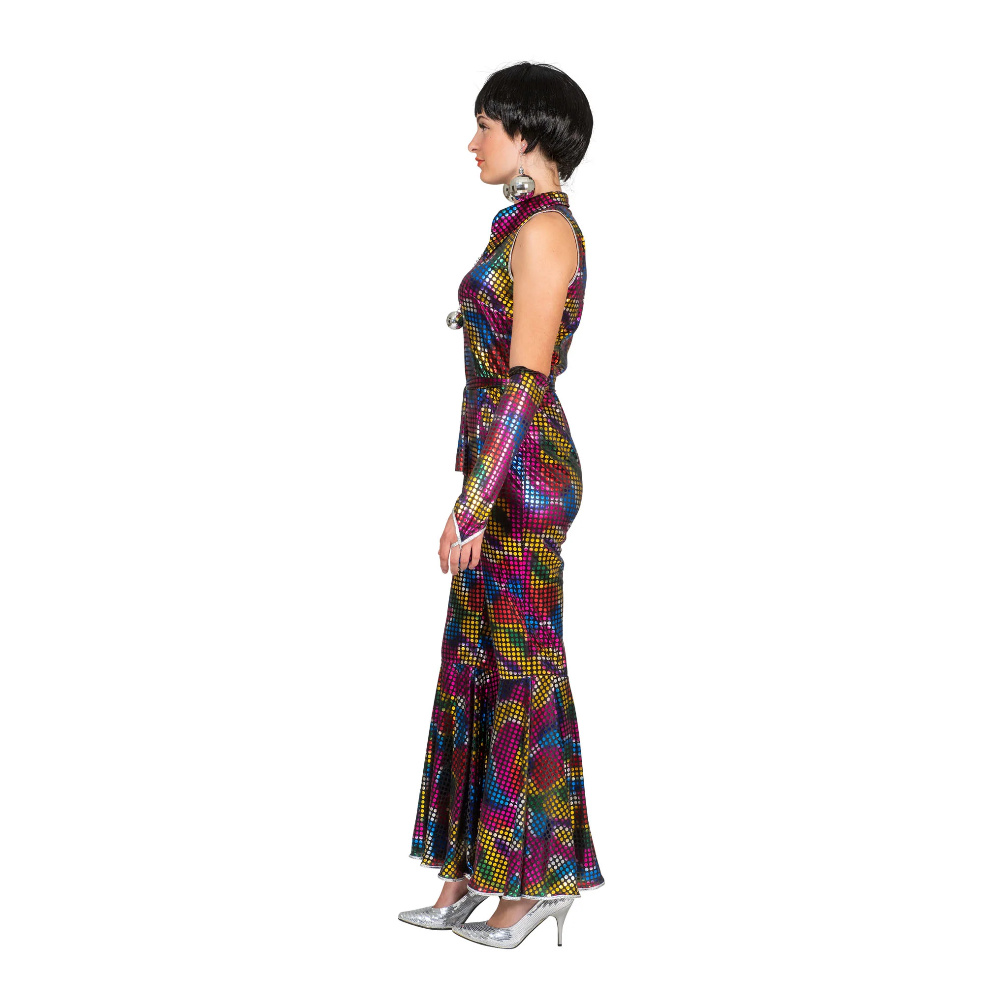 Disco Jumpsuit Amber met glitters - Image 3