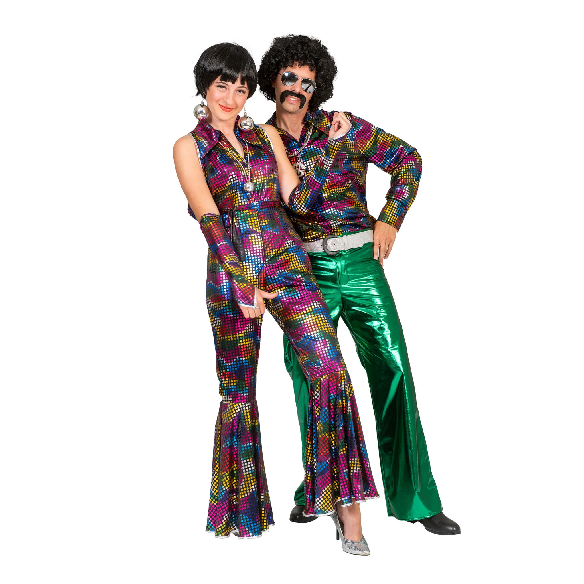 Disco Jumpsuit Amber met glitters - Image 4