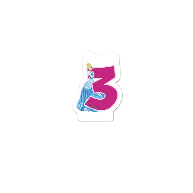 Disney Princess Happy Birthday kaars 3 jaar