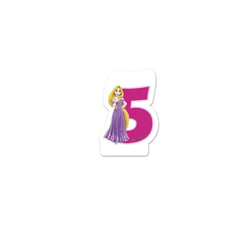 Disney Princess Happy Birthday kaars 5 jaar