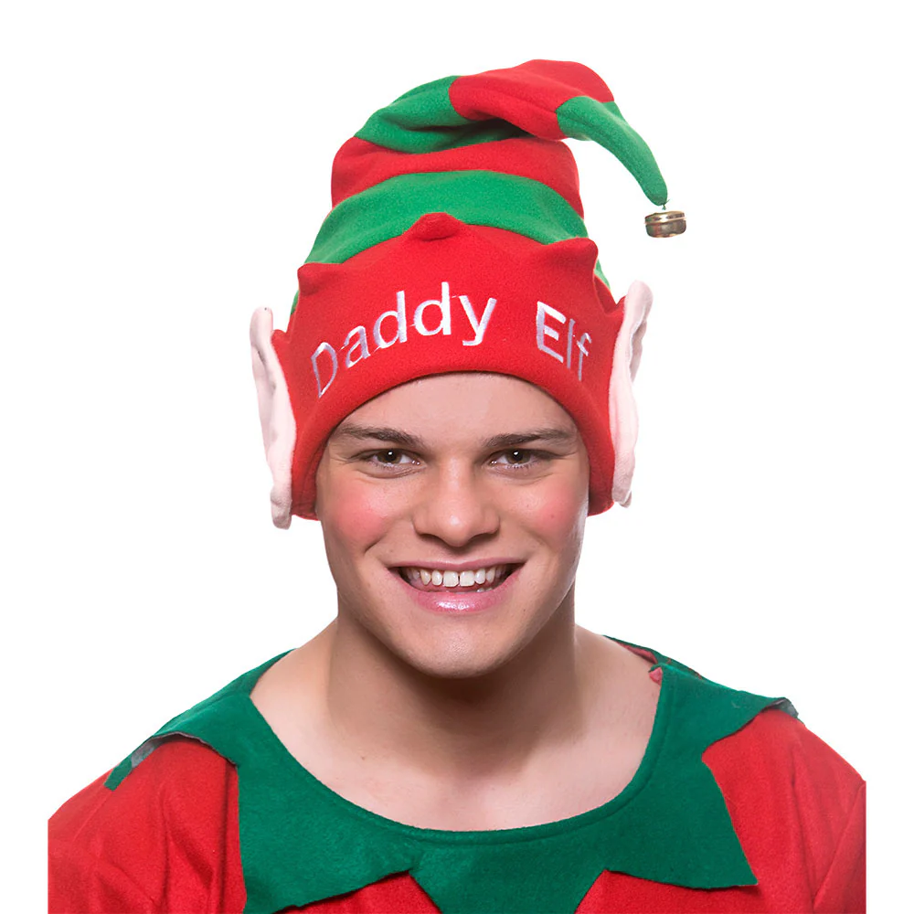 Leuke kerstmuts papa elf
