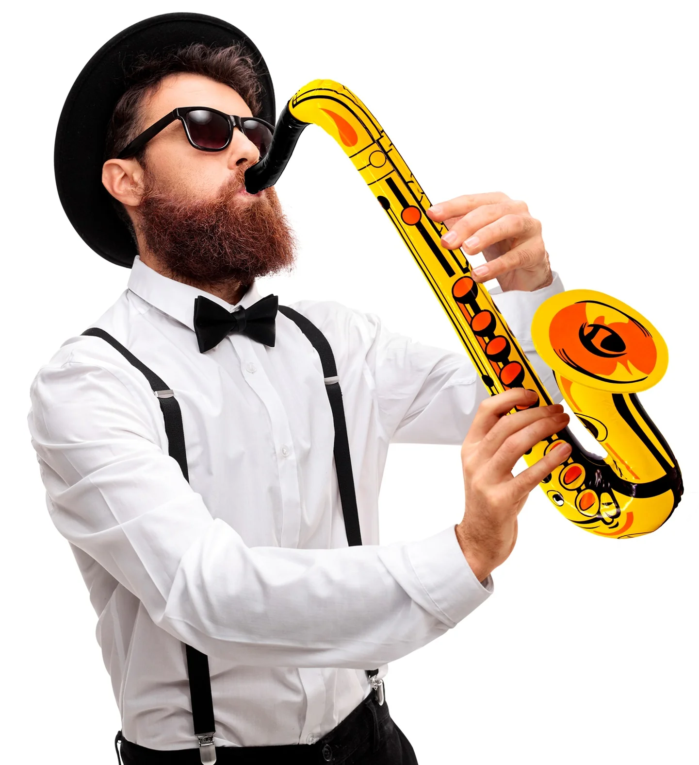 Opblaasbare saxofoon geel - Image 2