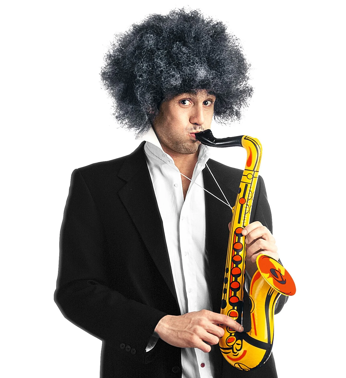 Opblaasbare saxofoon geel - Image 3