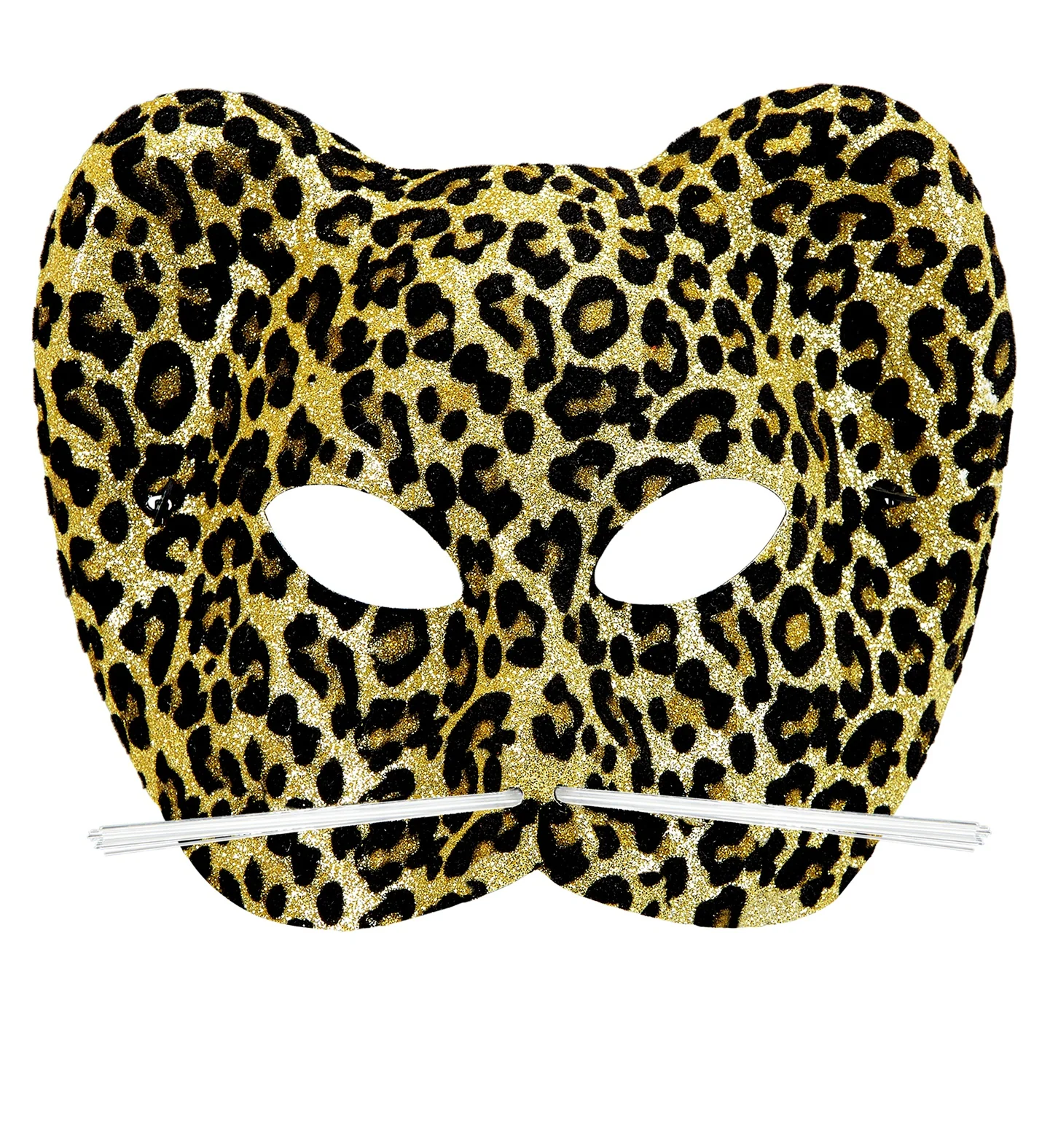 Luipaard masker met snorhaar