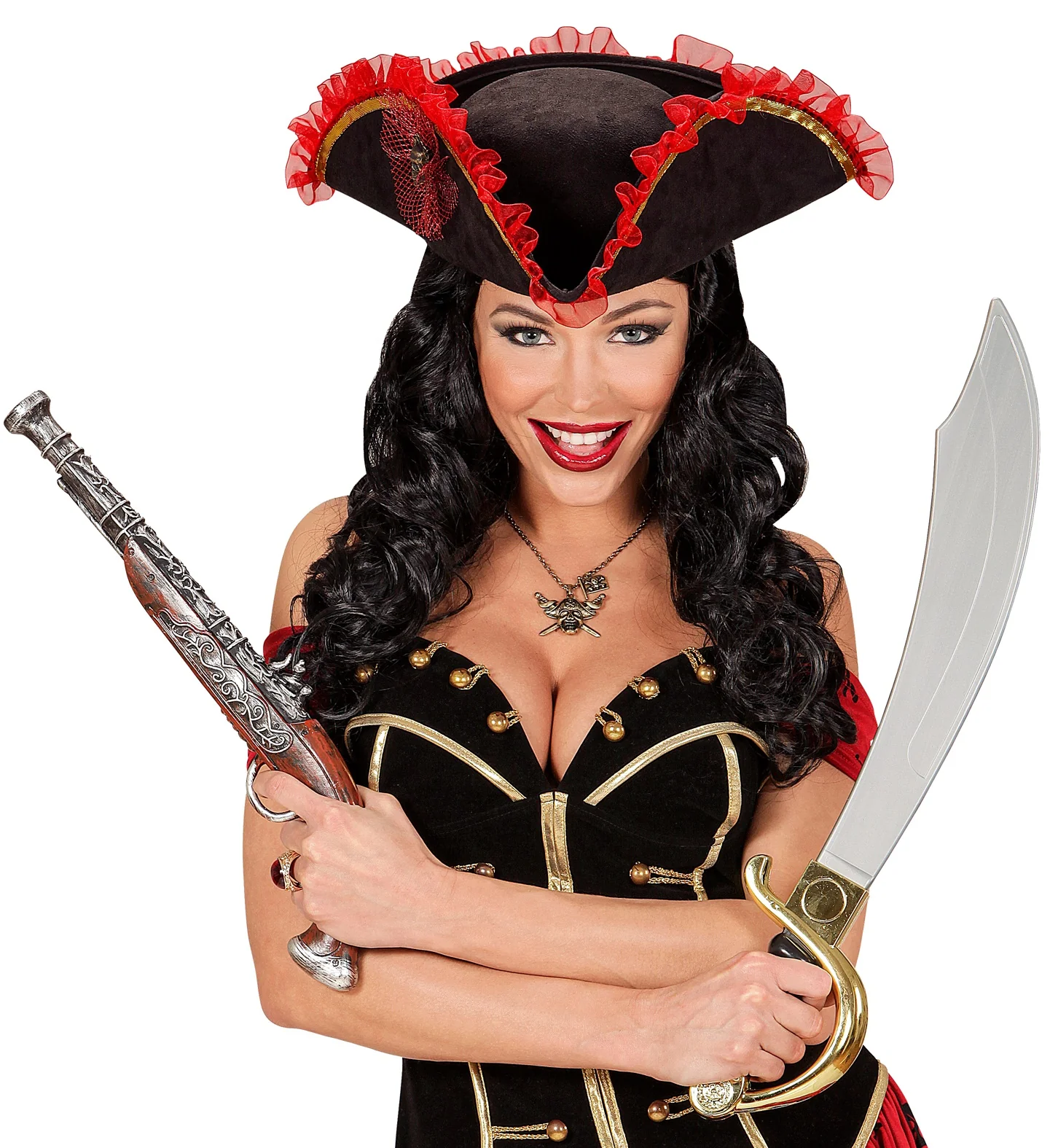Luxe driehoekige piratenhoeden - Image 3