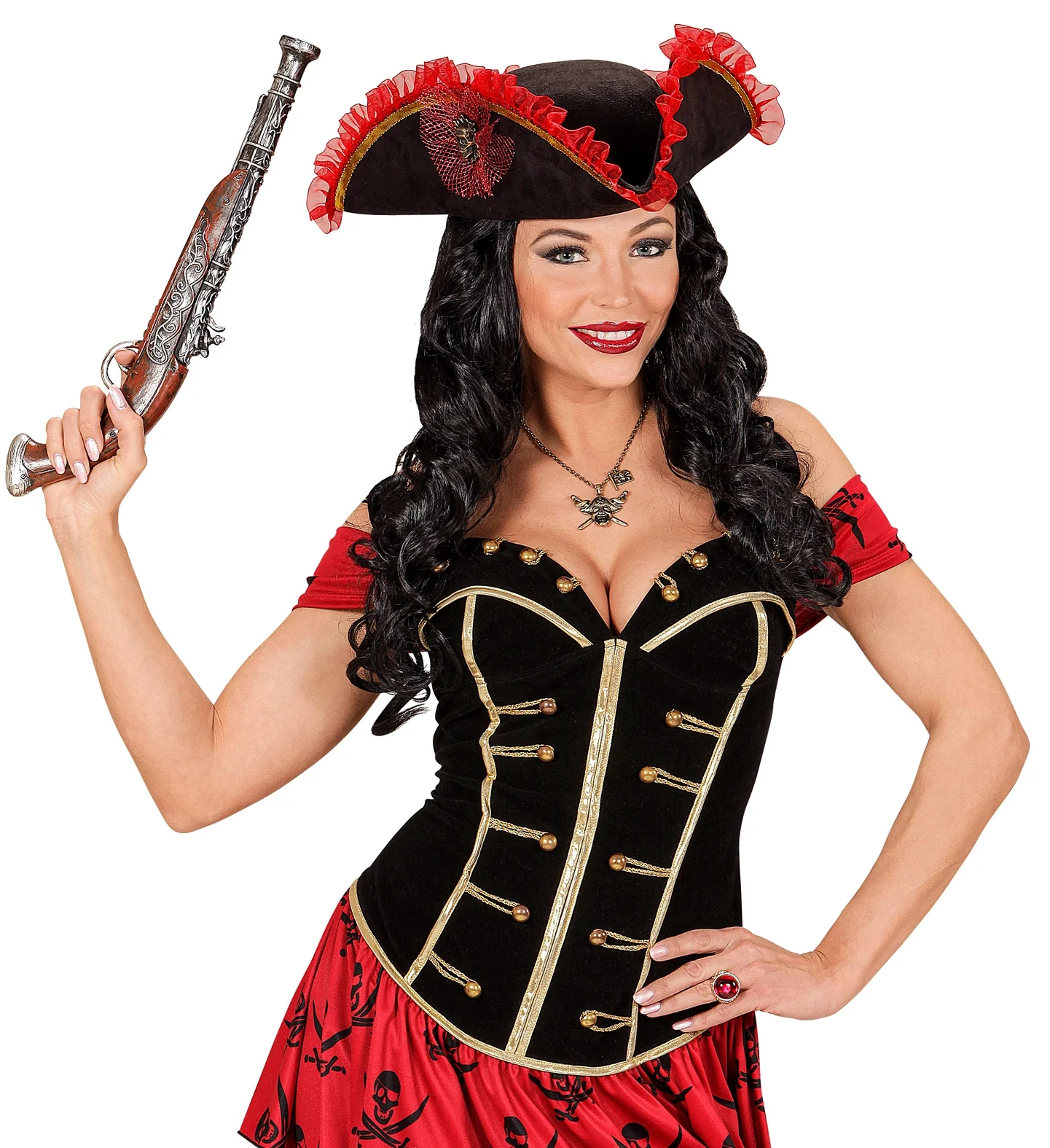 Luxe driehoekige piratenhoeden - Image 4