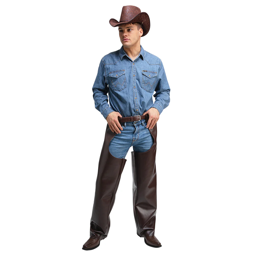 Luxe leren cowboy chaps
